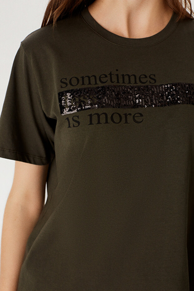 Pul İşlemeli T-shirt - 2