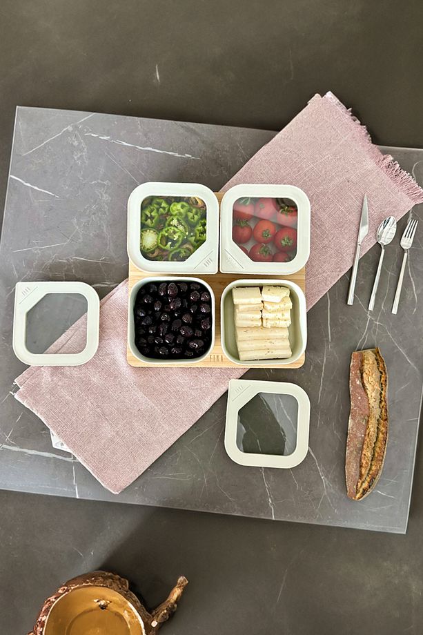 Fika One 4'lü Kahvaltı Seti Bej - 8