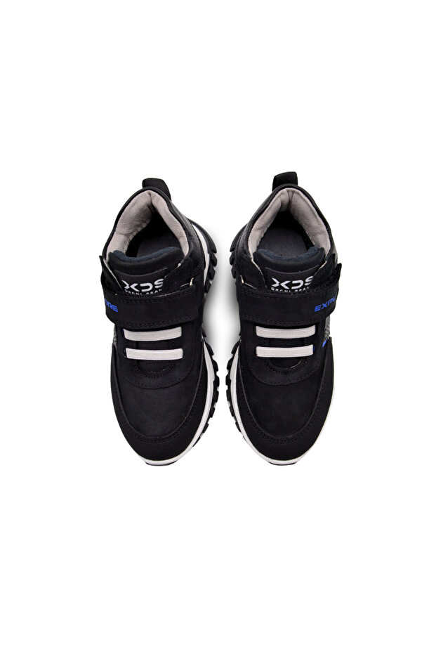 Explore Tek Cırtlı Hakiki Deri Anatomik Erkek Çocuk Bot Siyah - 6