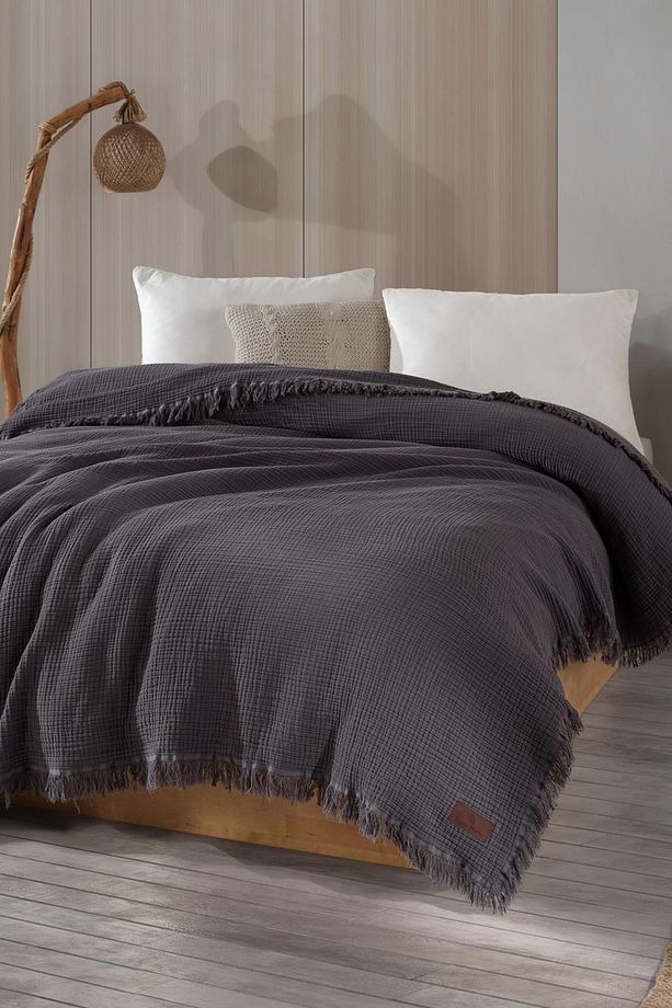 Müslin Yatak Örtüsü Pike Tek Kişilik 160x220 cm - 1