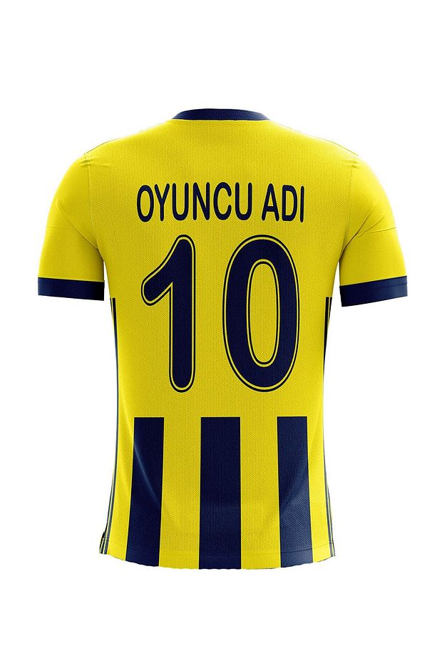 Futbol Forması Tek Üst Sarı & Lacivert Model - Kişiye Özel Isim Ve Numara Yazılabilir, Dijital Baskı - 2