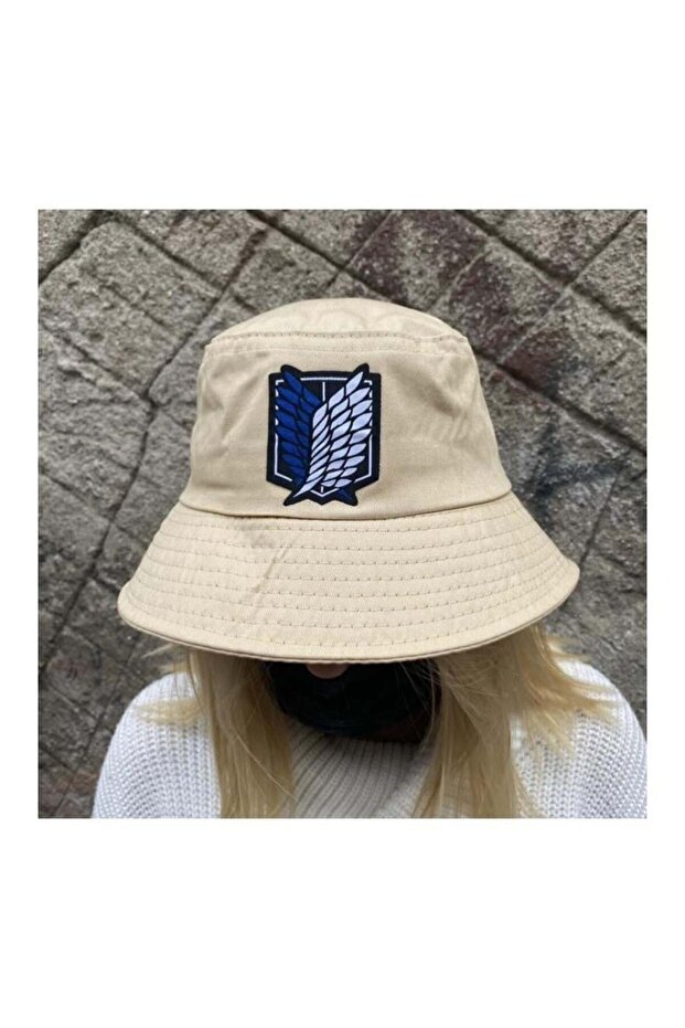 Anime Beige Attack On Titan Wings Of Liberty Bucket Hat