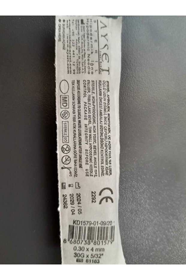 30g Mezoterapi Iğnesi 4mm 100 Adet - 2