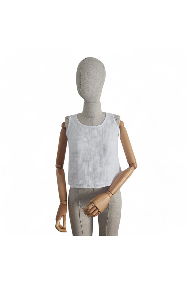 بلوزة صدف بيضاء - 4