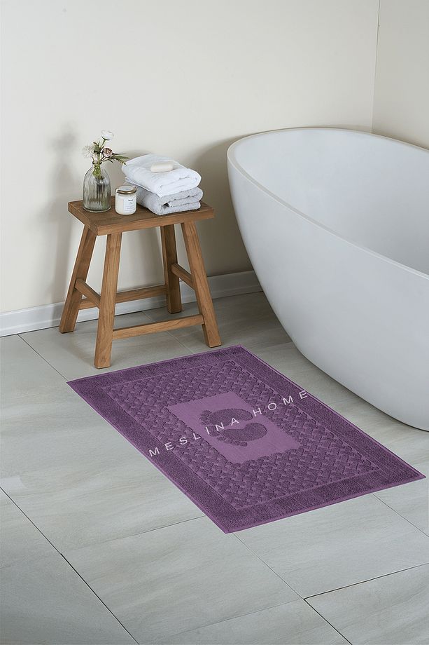 50x70 cm Jakarlı Ayak Havlusu Banyo Paspas Tekli Ekstra Yumuşak - 1