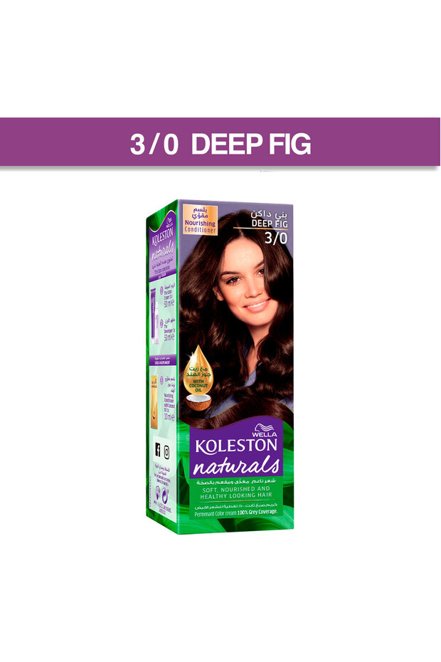Koleston Naturals Color Cream 3/0 Deep Fig --- ويلا كوليستون زجاجة سائل مظهر 50-ملي لتر