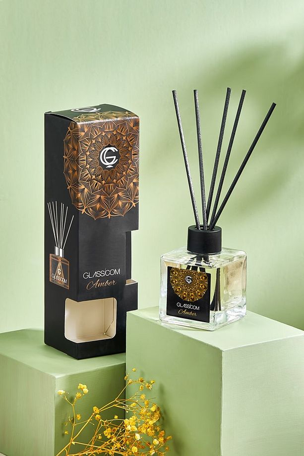 Reed Diffuser Amber Bambu Çubuklu Oda Kokusu - 1