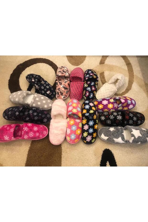 6-Piece House Slippers, Guest Slippers, Dowry Slippers, Bundle Slippers, Winter Women's Plush Cheap Slippers
