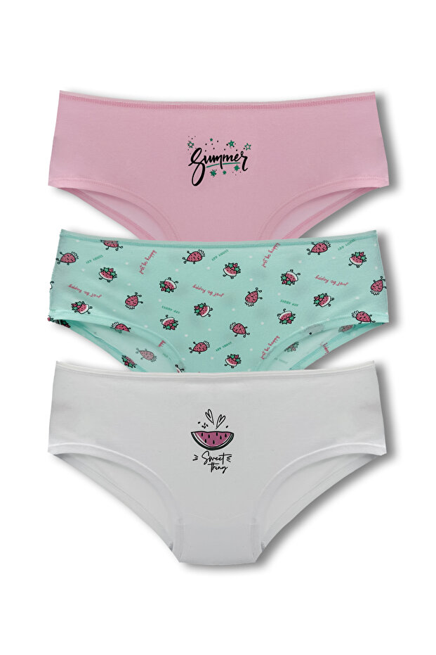 Hipster Women's Cotton Panties - Set of 3