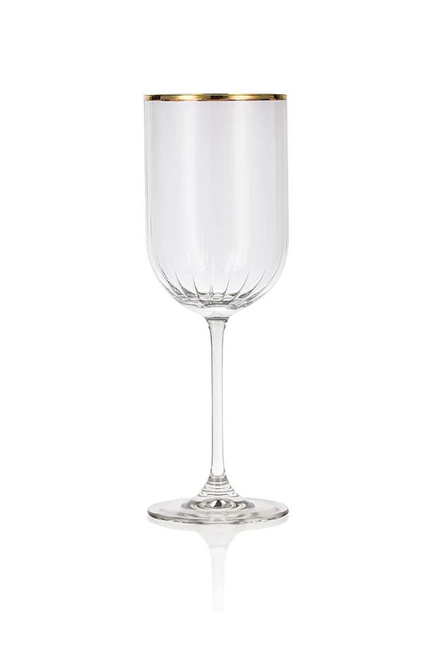 LCW HOME Renksiz Cam Ayaklı Su Bardağı Seti 2'li 410 Ml - 5