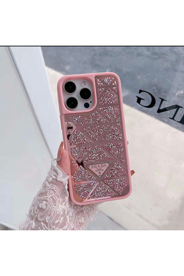 Iphone 12 Pro Taşlı Telefon Kılıfı - 5