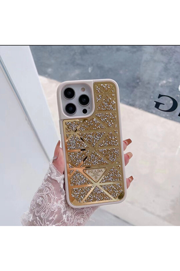 Iphone 12 Pro Taşlı Telefon Kılıfı - 5