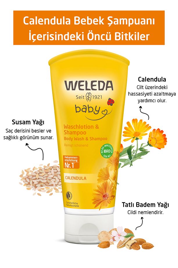 Calendula Organik Saç Ve Vücut Şampuanı 200 ml - 4