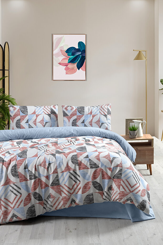 Double bedding set quadra multicolor - 200x220 - 4