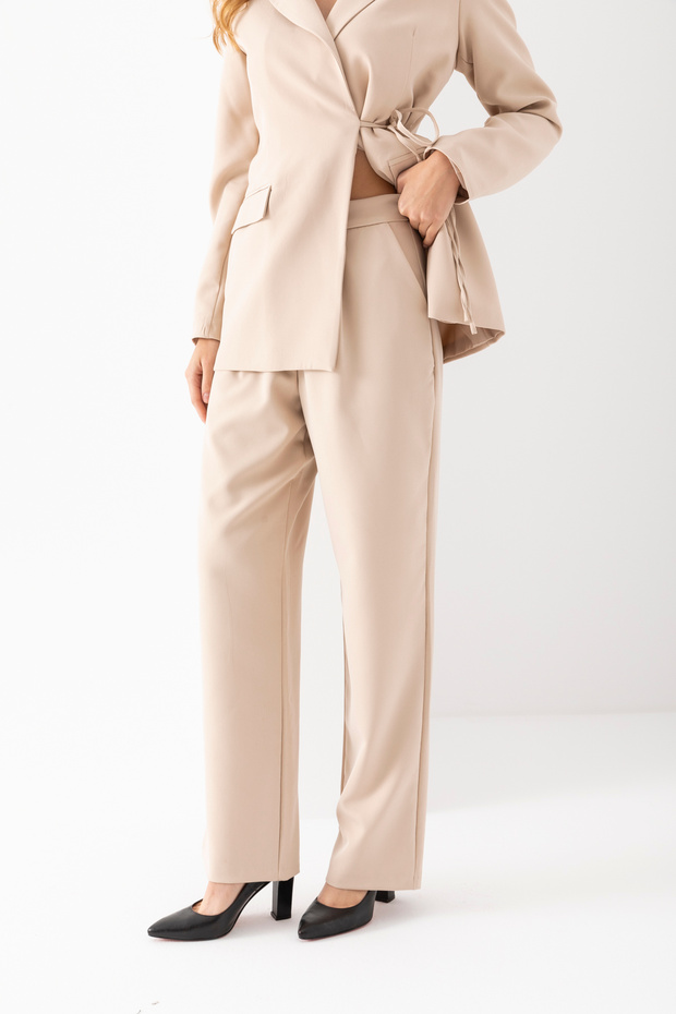 بدلة سترة مزدوجة الصدر - 4