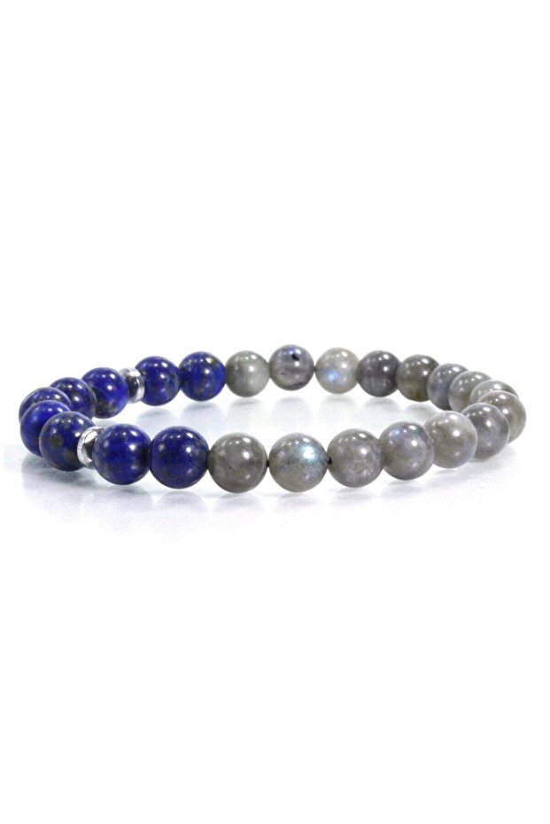 Navy Blue Lapis Lazuli Design Bracelet