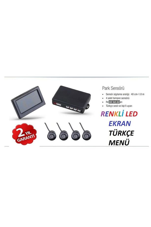 Renkli Lcd Ekranlı Türkçe Sesli Park Sensörü - 3