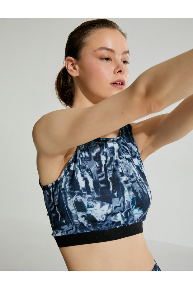 Sports Bra Batik Patterned Sleeveless