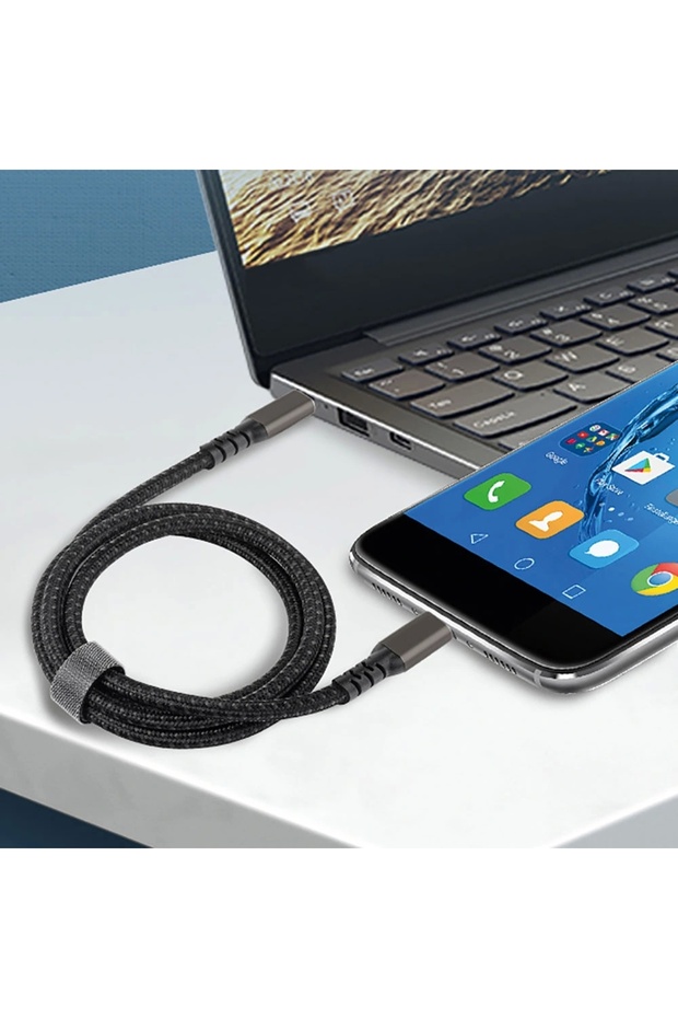 Redclick 2.Jenerasyon Type-C to Type-C USB3.2 PD Data Şarj Kablosu 100W 20Gbps 4K@60Hz 1 Metre - 6