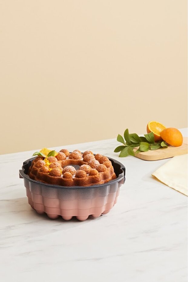 Celeste Gradient Cast Cake Mold Rosegold - 2
