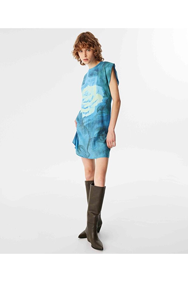 GÖRSEL BASKILI ELBİSE - 3