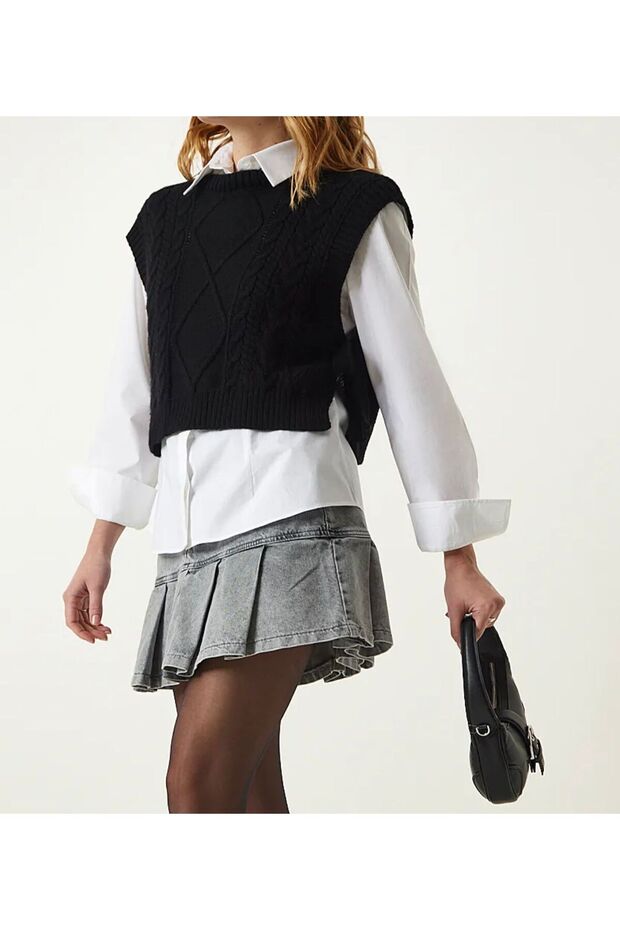 سترة مع ربطة جانبية - 3