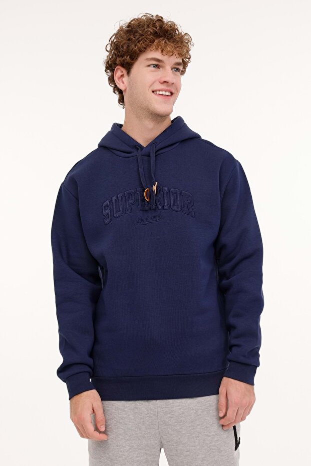 Ml Volcano 17Dnm2002 4Pr Navy Blue Men's Sweater