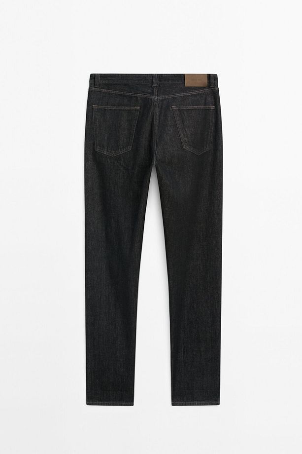 Tapered fit pamuklu jean - 8