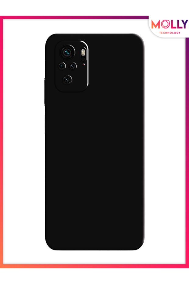 Velvet Silicone Case with Black Liquid Inside for Xiaomi Redmi Note 10S