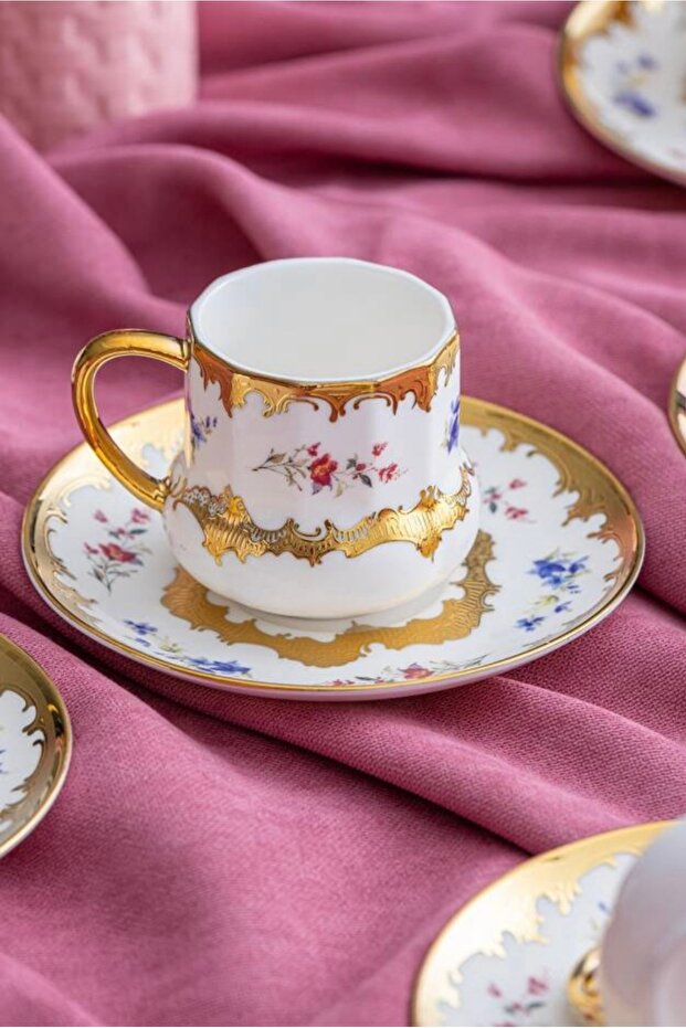 Design Floral Coffee Cup Set