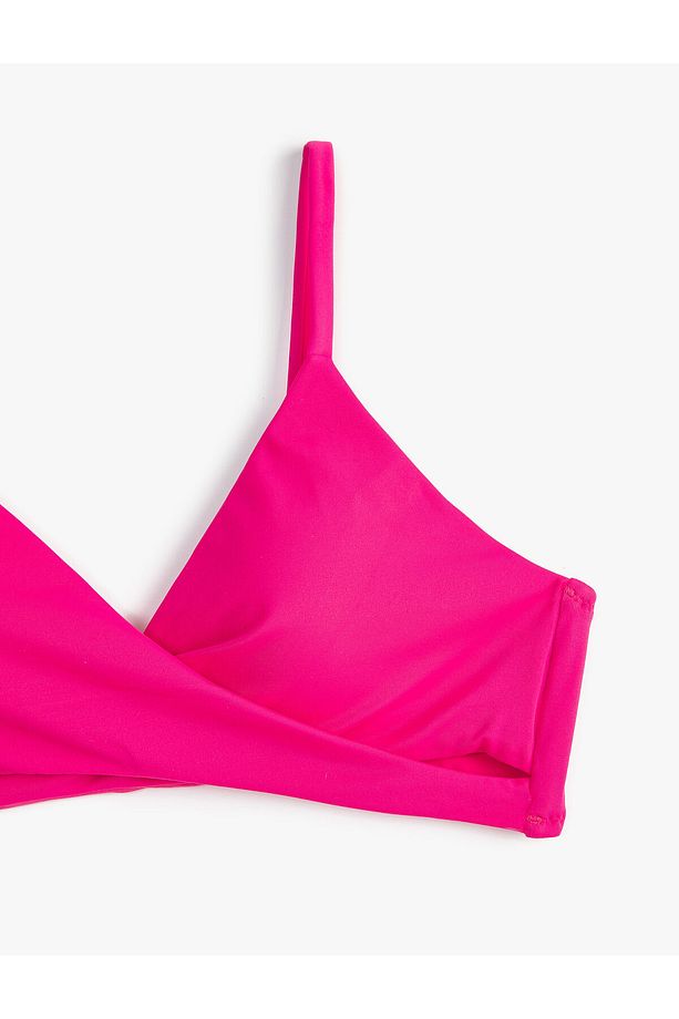 Bralet Bikini Üstü Üçgen Kruvaze Kaplı - 7