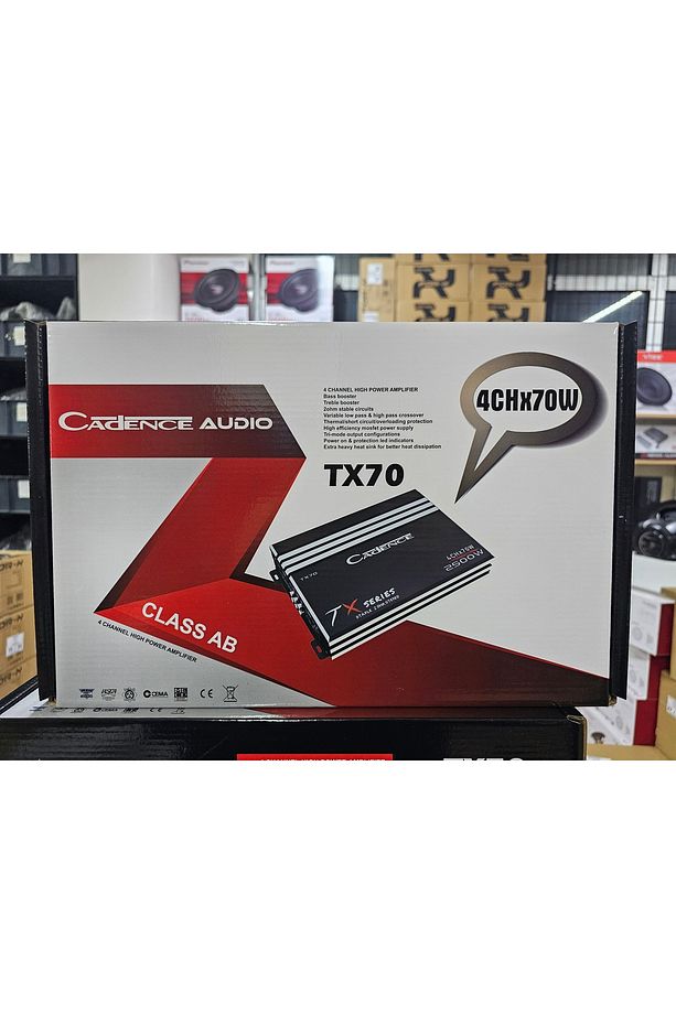 MD4,70 RMS BAS KONTROLLÜ ANFİ 4X70 RMS   AKGÖZ SOUND - 1