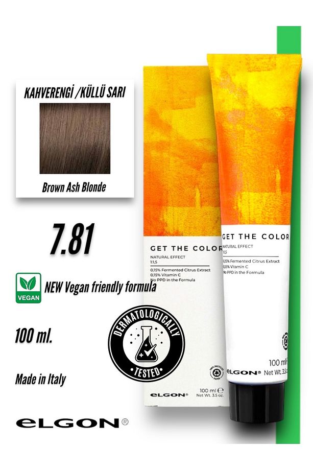 Get The Color 7.81 Profesyonel Saç Boyası (100 ml.) (Oksidansız) - 1