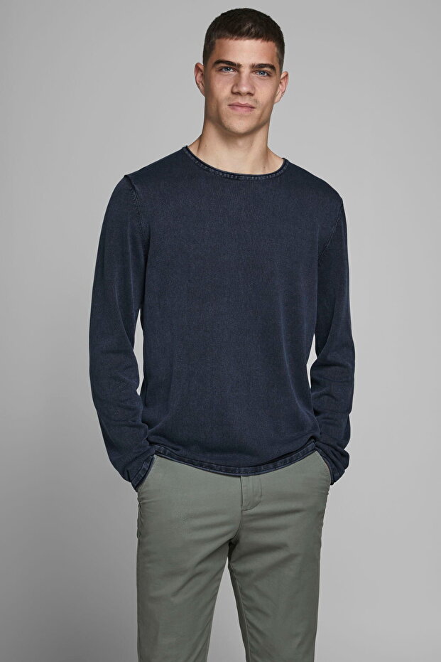 Pale Effect Solid Color Knitwear