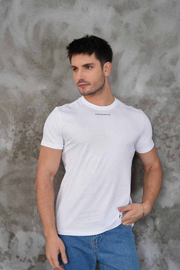 Regular kesim basic t-shirt - 4