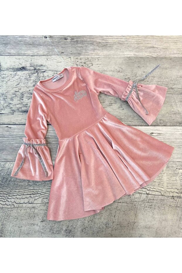 İnce kadife elbise - 2