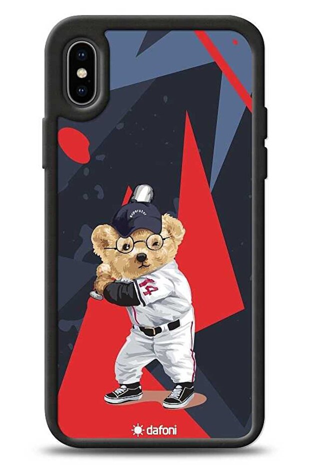 Art Iphone X Baseball Bear Kılıf
