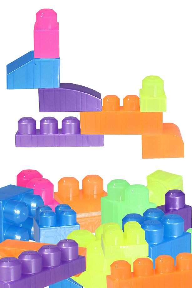 Play Blox Yapı Oyuncakları 3059 Neon Renkler Mega Blok Seti 56 Parça Kovalı - 6