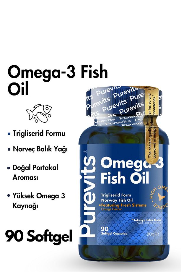 Advanced Omega-3 Yüksek Oran Epa Dha 1000 Mg - Balık Yağı - 90 Adet Soft Jel - 6
