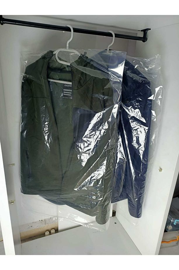 Elbise Poşeti 50 Adet - Askı Geçme Yeri Vardır - Kuru Temizleme Poşeti 60 Cm Eninde - 3
