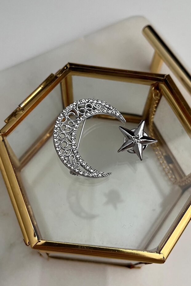 Ay Yıldız Broş (4 CM) - 1