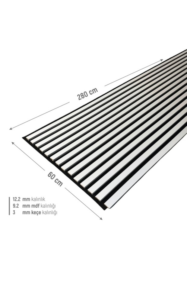 Akustik Ahşap Duvar Paneli Lambiri 60*280 Cm - 1