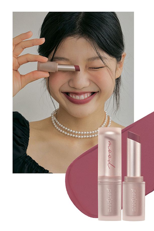 Mat Bitişli ve Uzun Süre Kalıcı Stick Ruj PERIPERA Ink Mood Matte Stick (13 Hard At Plum) - 1