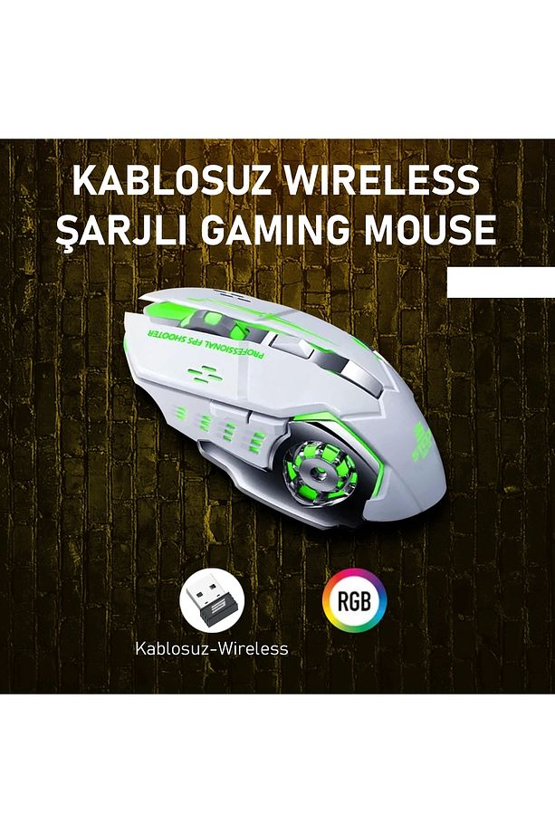 St-13s Kablolusuz - Wiriless Şarjlı Rgb Gaming Oyuncu Mouse - 1