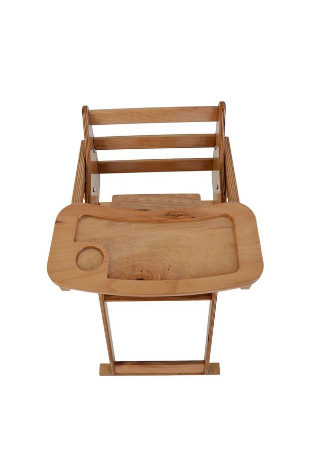 Ahşap Mama Sandalyesi - Çocuklar İçin Ergonomik ve Güvenli Yüksek Sandalye - 3
