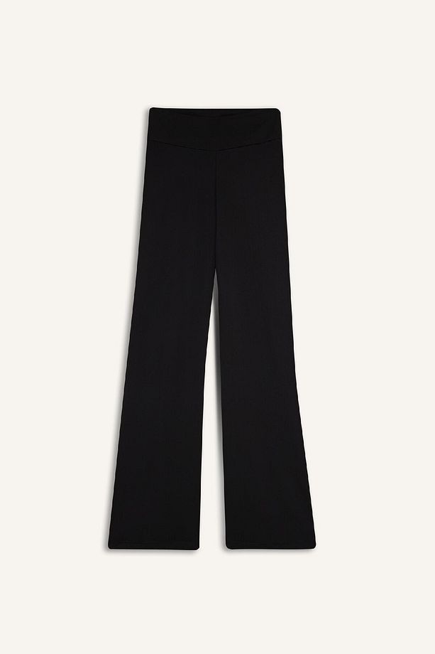 DeFactoFit Standart Fit Geniş Paça Standart Boy Skuba Dalgıç Kumaş Pantolon A0566AX24AU - 7