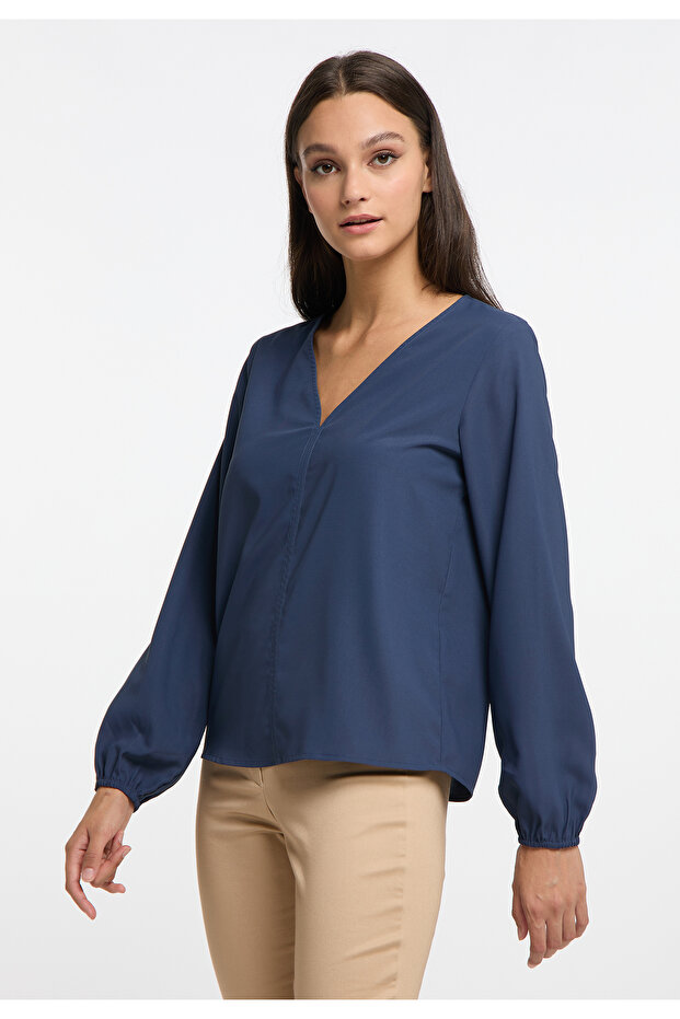 Klassische Langarmbluse - 3