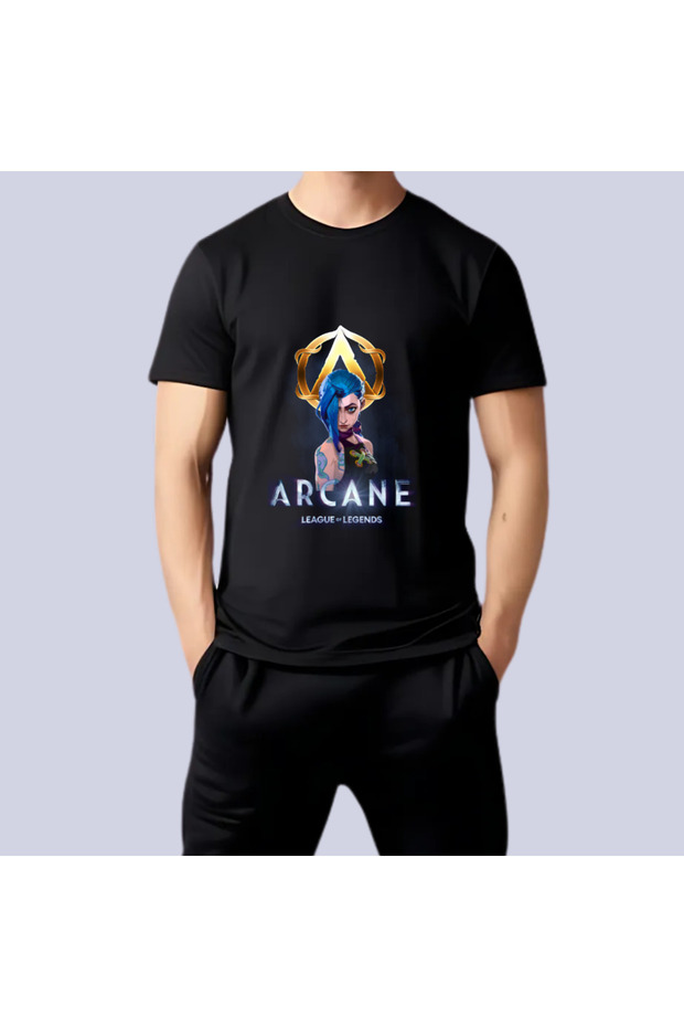 Arcane Baskılı Unisex Tshirt