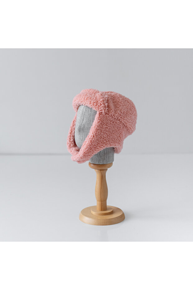 Teddy Baby / Kids Beanie - Pink 0-2 Years