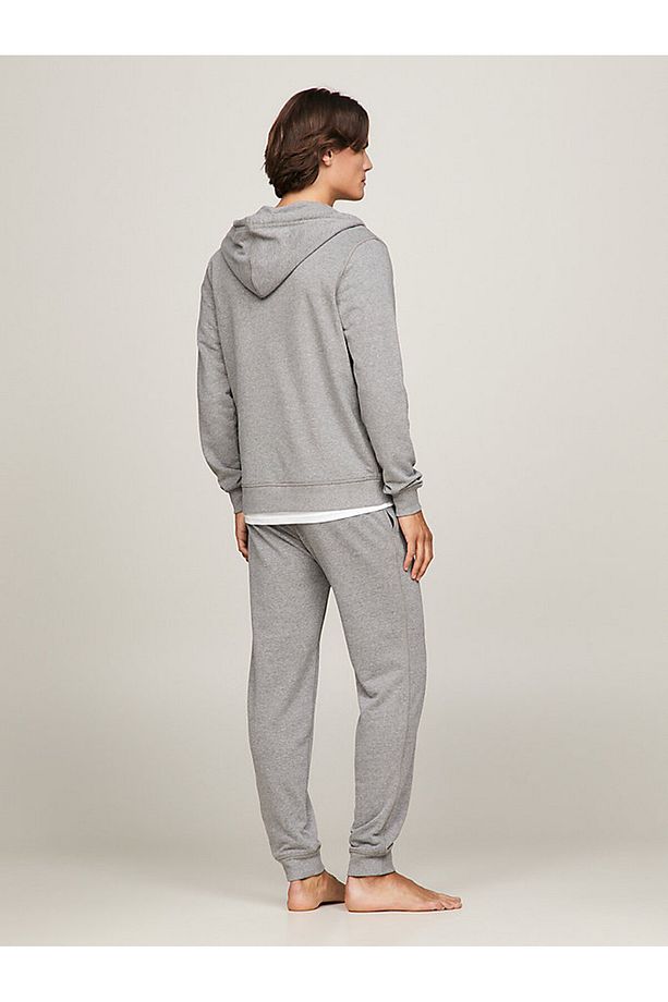 Erkek Göğüste Marka Logolu Ful Fermuarlı Kapüşonlu Gri Sweatshirt Um0um02879-p4a - 4